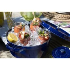 Staub Cocotte 28 Cm, Rund, Dunkelblau, Gusseisen -Zwilling 000008184