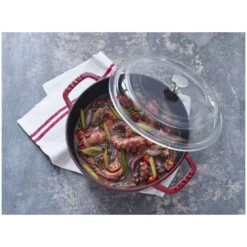 Staub Gewölbter Glasdeckel 28 Cm, Glas -Zwilling 000011660