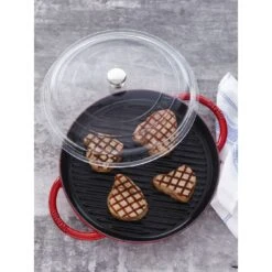 Staub Gewölbter Glasdeckel 20 Cm, Glas -Zwilling 000011687