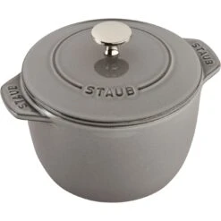Staub Reis-Cocotte 16 Cm, Rund, Graphit-Grau, Gusseisen -Zwilling 11721 618 1