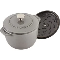 Staub Reis-Cocotte 16 Cm, Rund, Graphit-Grau, Gusseisen -Zwilling 11721 618 5