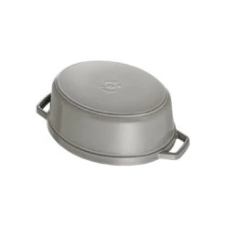 Staub Cocotte 17 Cm, Oval, Graphit-Grau, Gusseisen -Zwilling 40500 236 0 6