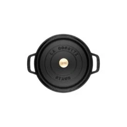 Staub Cocotte 16 Cm, Rund, Schwarz, Gusseisen -Zwilling 40500 241 0 8 3