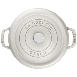 Staub Cocotte 24 Cm, Rund, Weisser Trüffel, Gusseisen -Zwilling 40501 412 0 3