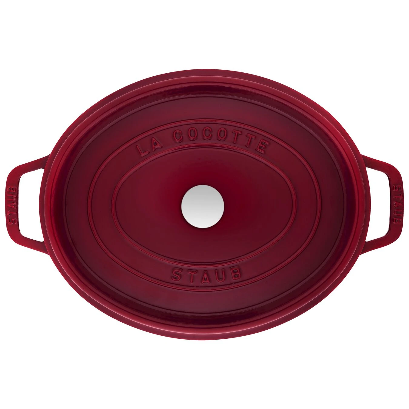 Staub Cocotte 31 Cm, Oval, Bordeaux, Gusseisen 3 Staub Cocotte 31 Cm, Oval, Bordeaux, Gusseisen – Bild 3