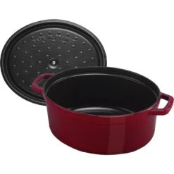 Staub Cocotte 31 Cm, Oval, Bordeaux, Gusseisen 11 Staub Cocotte 31 Cm, Oval, Bordeaux, Gusseisen -Zwilling 40502 279 0 000000231