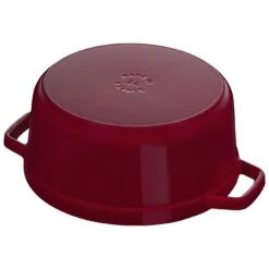 Staub Cocotte 24 Cm, Rund, Bordeaux, Gusseisen -Zwilling 40502294 4