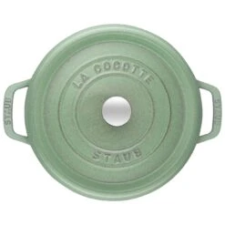 Staub Cocotte 22 Cm, Rund, Salbeigrün, Gusseisen -Zwilling 40505 364 3