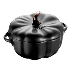 Staub Cocotte 12 Cm, Kürbis, Schwarz, Keramik