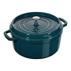 Staub Cocotte 26 Cm, Rund, La-Mer, Gusseisen