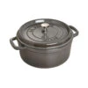 Staub Cocotte 26 Cm, Rund, Graphit-Grau, Gusseisen