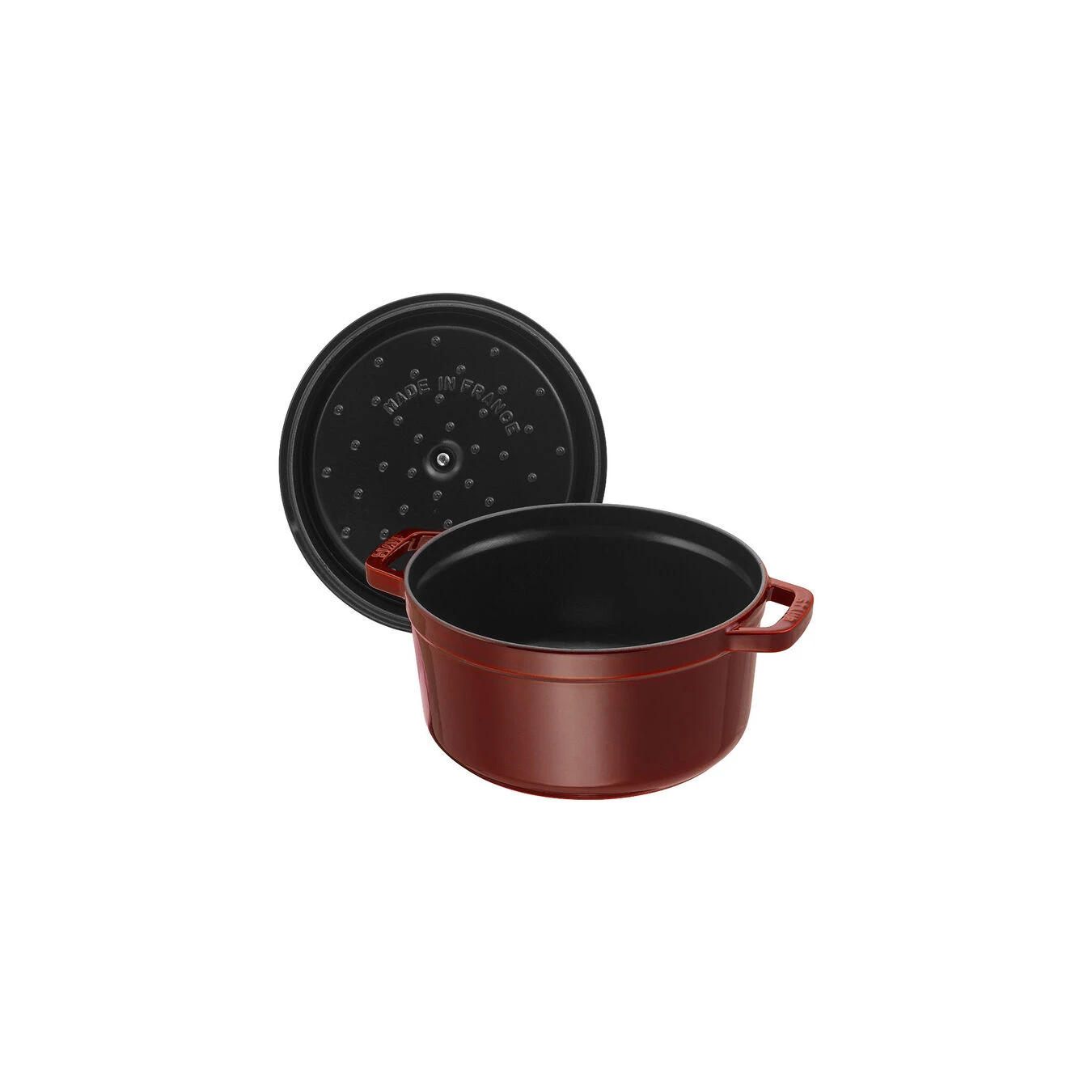 Staub Cocotte 26 Cm, Rund, Grenadine-Rot, Gusseisen 2 Staub Cocotte 26 Cm, Rund, Grenadine-Rot, Gusseisen – Bild 2