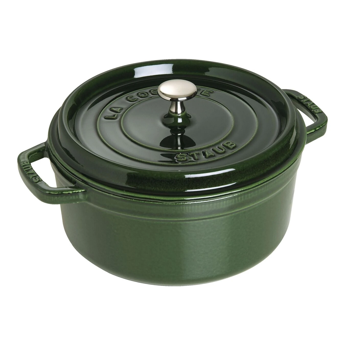 Staub Cocotte 26 Cm, Rund, Basilikum-Grün, Gusseisen 1 Staub Cocotte 26 Cm, Rund, Basilikum-Grün, Gusseisen