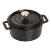 Staub Cocotte 12 Cm, Rund, Schwarz, Gusseisen