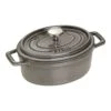 Staub Cocotte 17 Cm, Oval, Graphit-Grau, Gusseisen