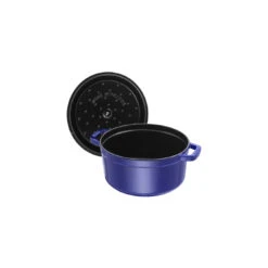 Staub Cocotte 22 Cm, Rund, Dunkelblau, Gusseisen -Zwilling 40510 265 0 5 1