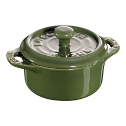 Staub Mini Cocotte 10 Cm, Rund, Basilikum-Grün, Keramik
