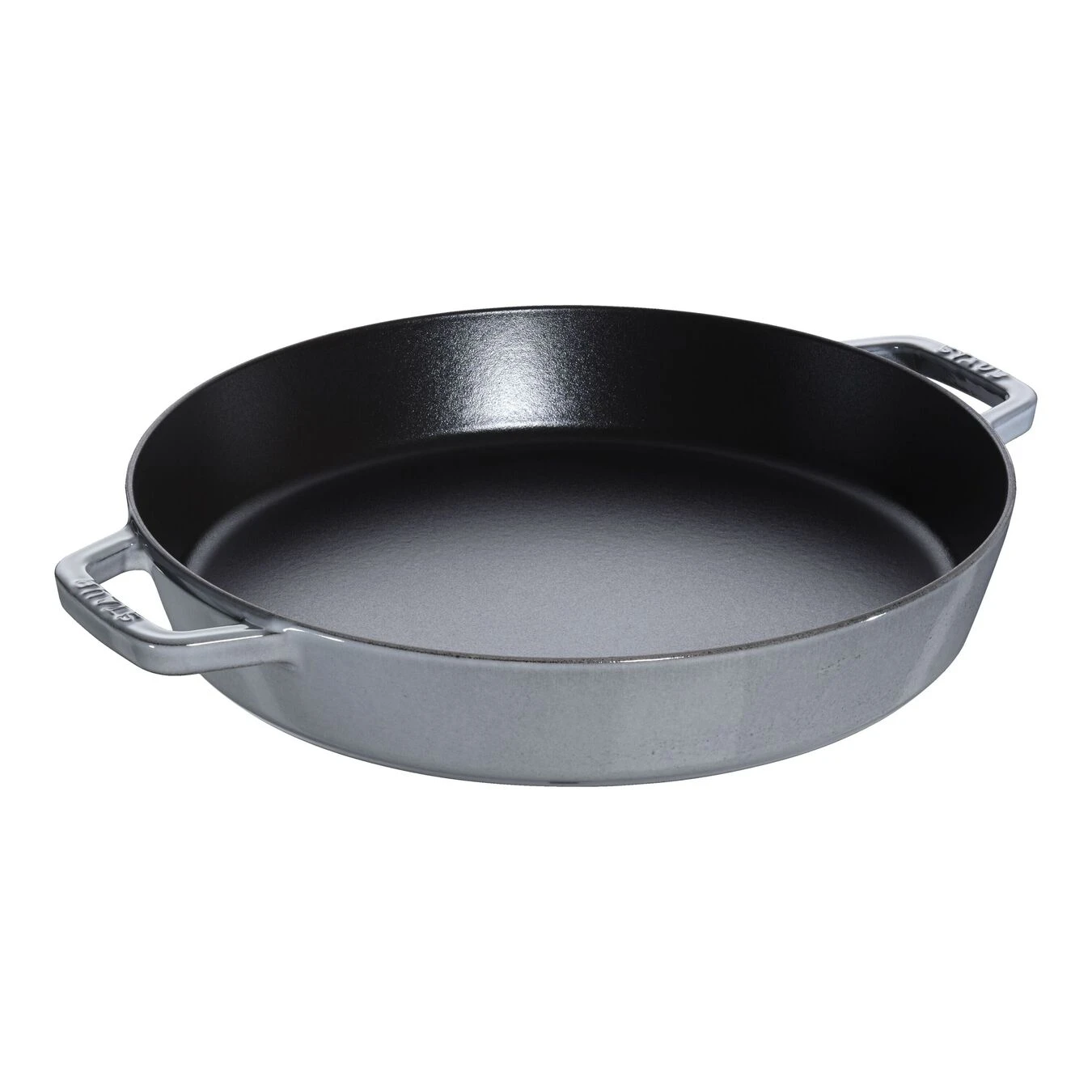 Staub Paella Pfanne 34 Cm, Gusseisen, Graphit-Grau 1 Staub Paella Pfanne 34 Cm, Gusseisen, Graphit-Grau