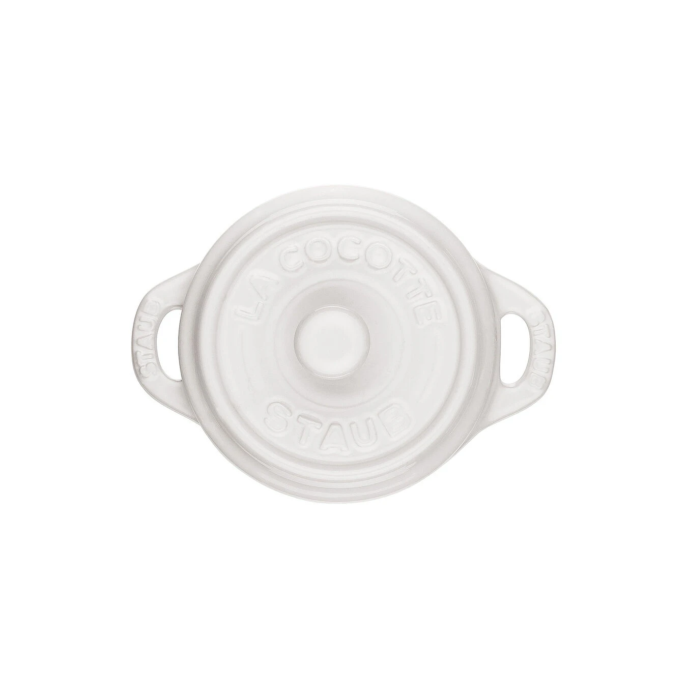 Staub Mini Cocotte 10 Cm, Rund, Reinweiß, Keramik 3 Staub Mini Cocotte 10 Cm, Rund, Reinweiß, Keramik – Bild 3
