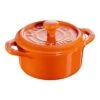 Staub Mini Cocotte 10 Cm, Rund, Orange, Keramik