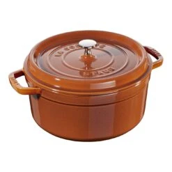 Staub Cocotte 26 Cm, Rund, Zimt, Gusseisen