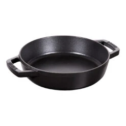 Staub Bratpfanne Mit 2 Griffen 20 Cm, Gusseisen, Schwarz