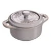 Staub Mini Cocotte 10 Cm, Rund, Antik-Grau, Keramik