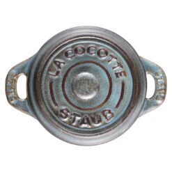 Staub Mini Cocotte 10 Cm, Rund, Antik-Türkis, Keramik -Zwilling 40512 000 0 6