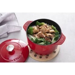 Staub Reis-Cocotte 16 Cm, Rund, Kirsch-Rot, Gusseisen -Zwilling 424409817