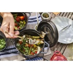 Staub Cocotte 16 Cm, Rund, Schwarz, Gusseisen -Zwilling 424422438